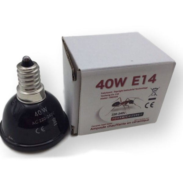 Mini-Ampoule Céramique chauffante 40w E14